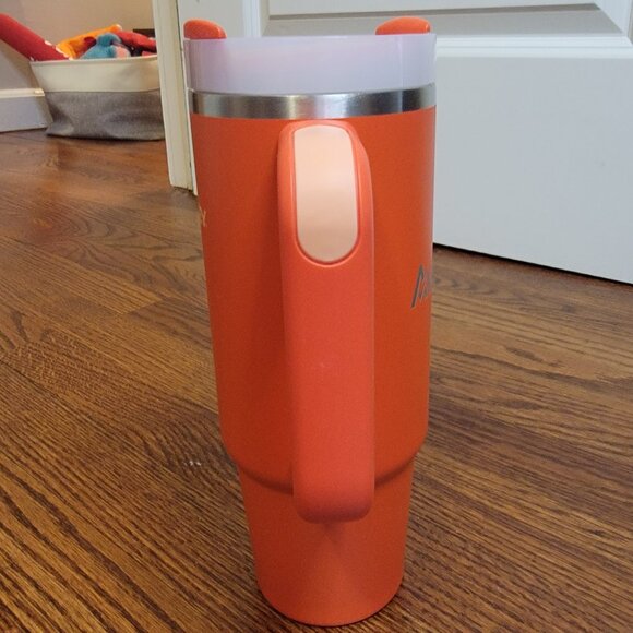 Stanley 30 oz Quencher H2.0 Tumbler w Handle & Lid, Tiger Lily, No Straw Branded - Picture 5 of 11